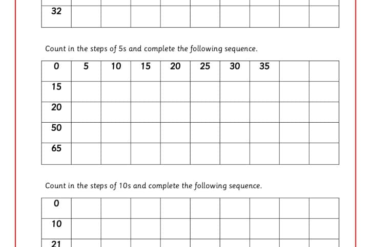 thumbnail of Count in steps-2s, 5s,10s
